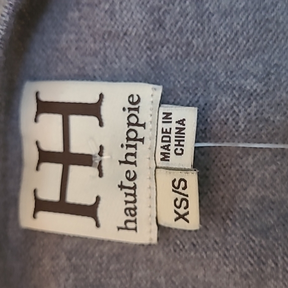 Womens Haute Hippie Colorblock Merino Wool V-Neck Sweater Dress Size XS - Picture 6 of 7